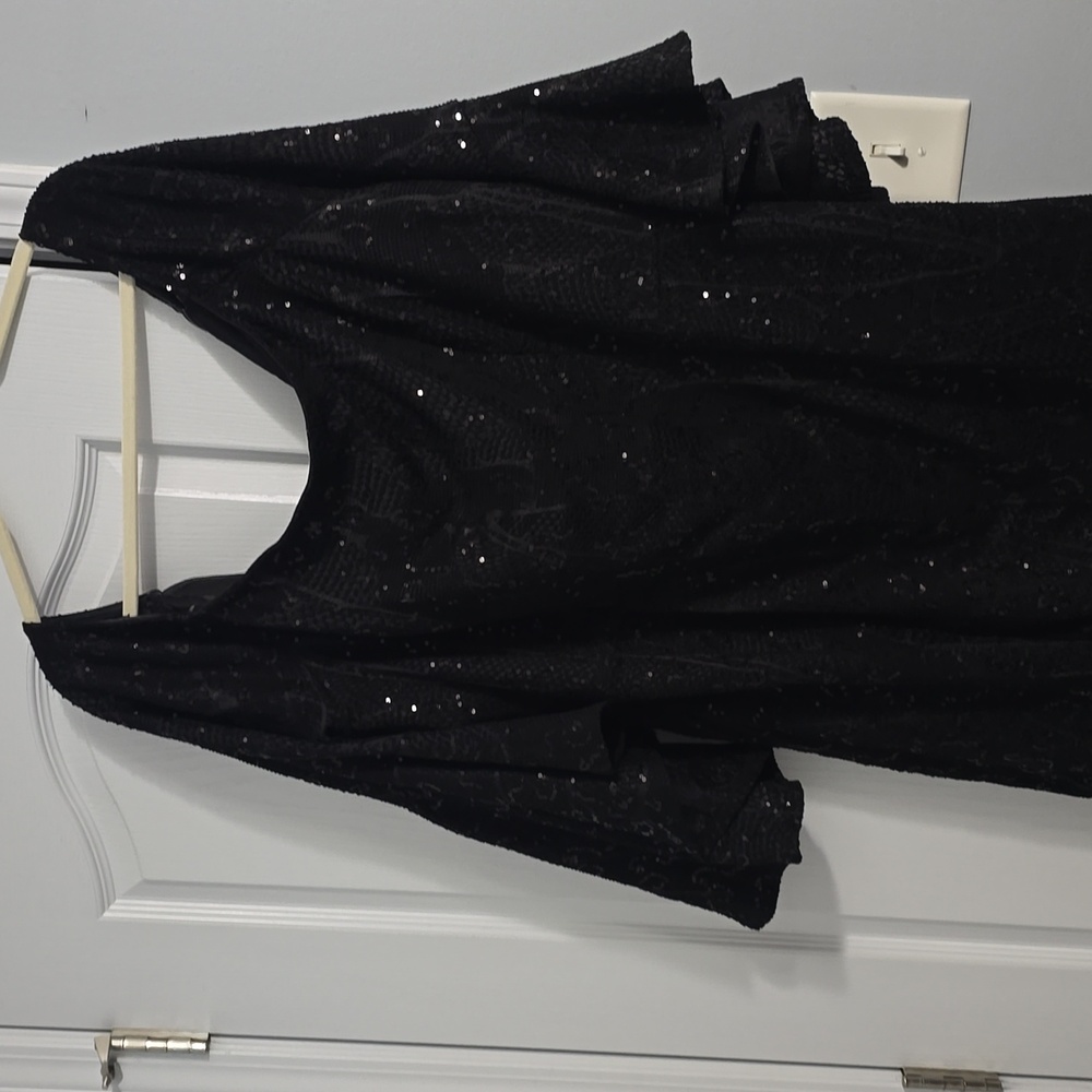 Ashley Stewart black sequence dress size 26w. Worn once